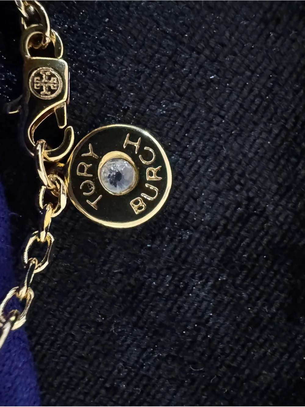 Tory Burch Gold 'LOVE' Link Necklace & bracelet set - Gold Square Letter Charms